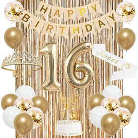 Trgowaul Sweet 16 banner for a festive photo backdrop