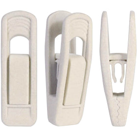 Trgowaul Velvet Hangers Clips 60pc Beige keep closet organized and fabrics protected