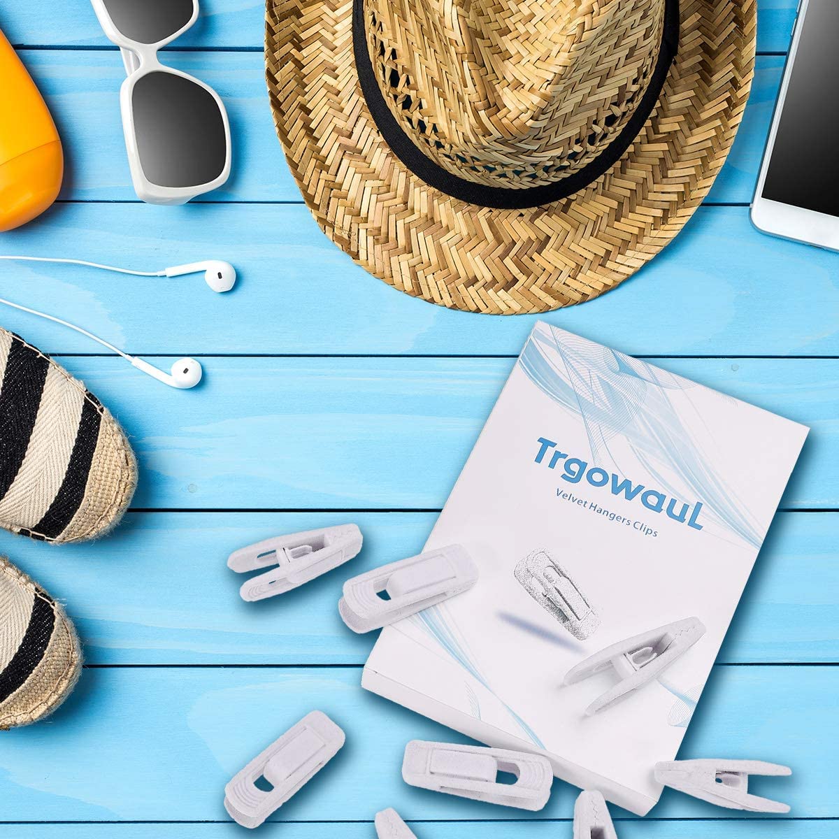 Trgowaul velvet clips durable for daily closet use and adjustable spacing