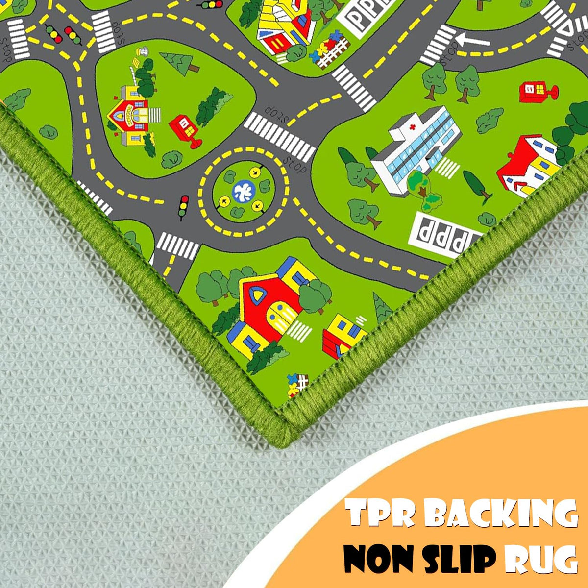 TRHEAVNIC size reference highlights 59 by 39 inches for roomy play.