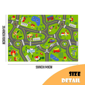 TRHEAVNIC city map detail promotes imaginative play with roads and buildings.
