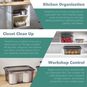Tribello set of 2 storage bins offers flexible home organization.
