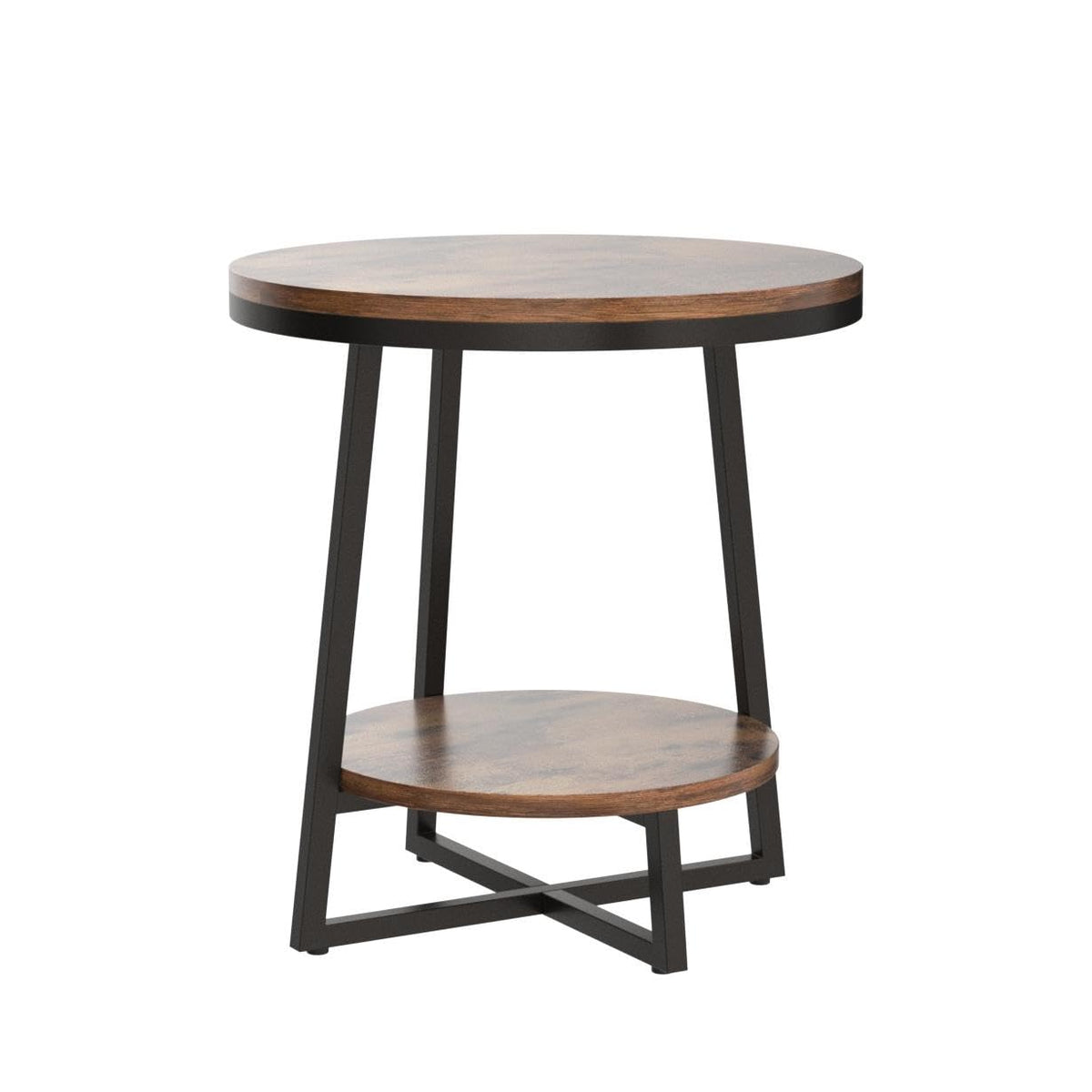 Tribesigns end table with smooth rounded edges for safe use.