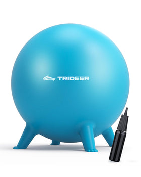 Trideer blue 55cm kids yoga ball chair in classroom supports focus and posture.