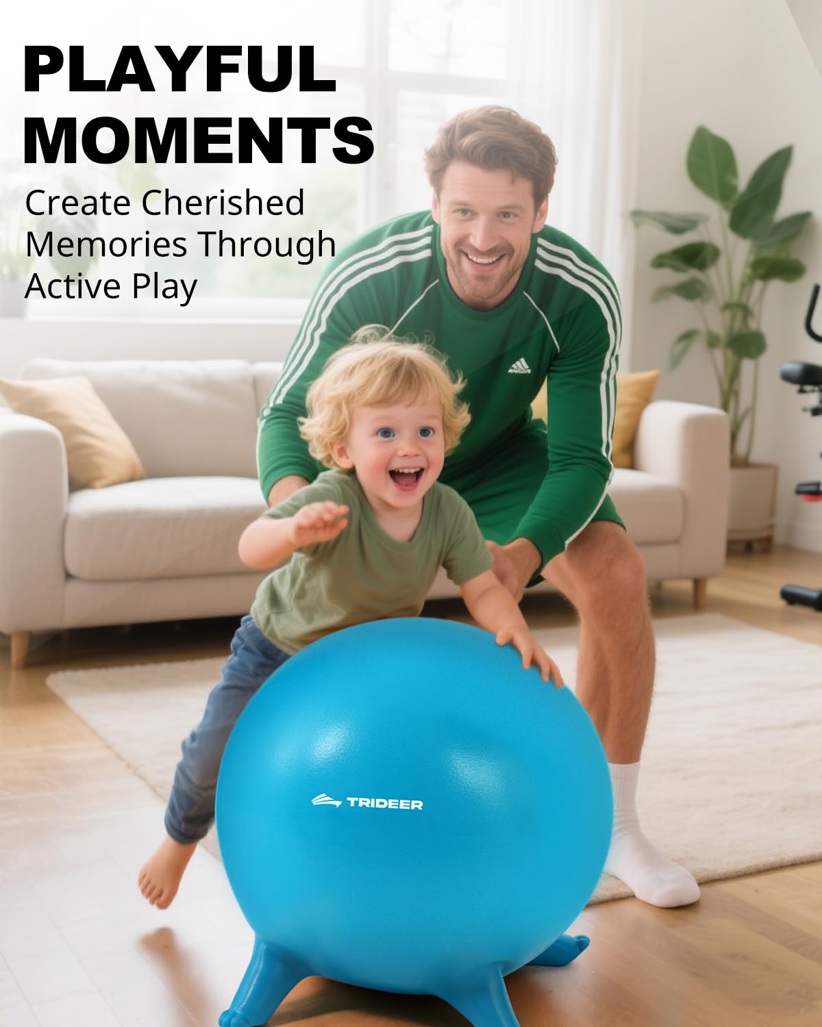 Trideer homeschool setup using yoga ball chair improves immersive study sessions.