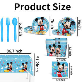 Trifoot cartoon birthday tablecloth, adds color and protects surfaces.
