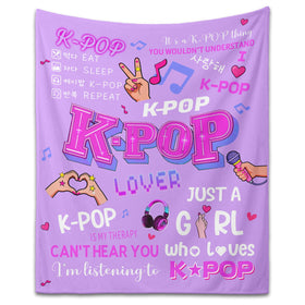 Trikalika Kpop Gifts Blanket pattern design with iconic motifs for fans