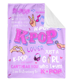 Trikalika Kpop Gifts Blanket used as travel companion in car or bag
