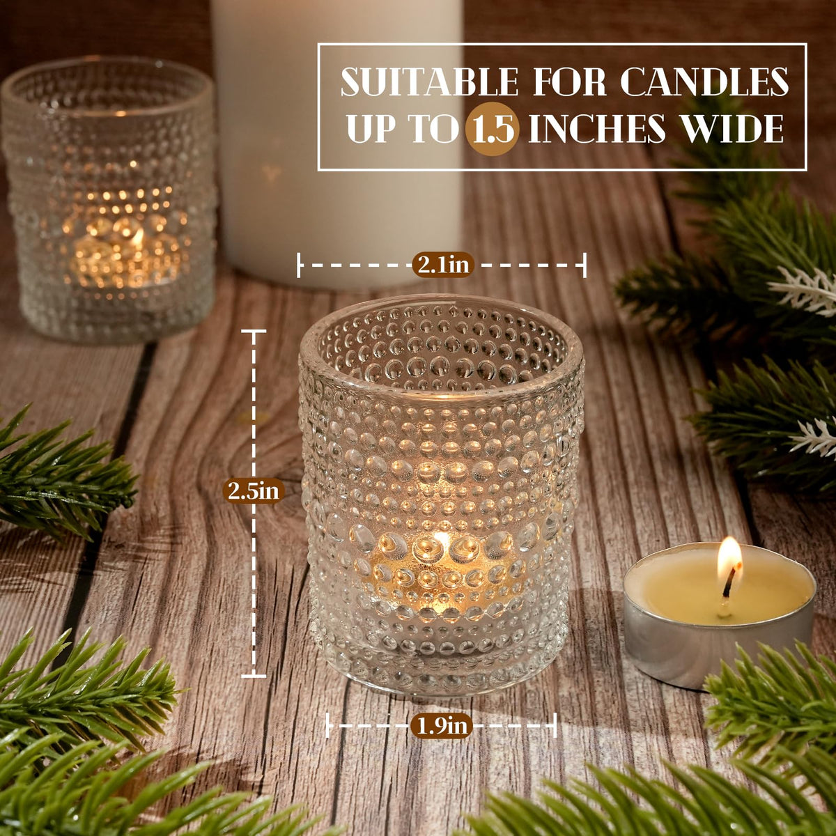 TRIRITE votive holder arrives securely packaged with bubble wrap for safe delivery
