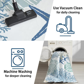 Tritard 2x6 coastal runner complements bathrooms and bedrooms with seaside style.