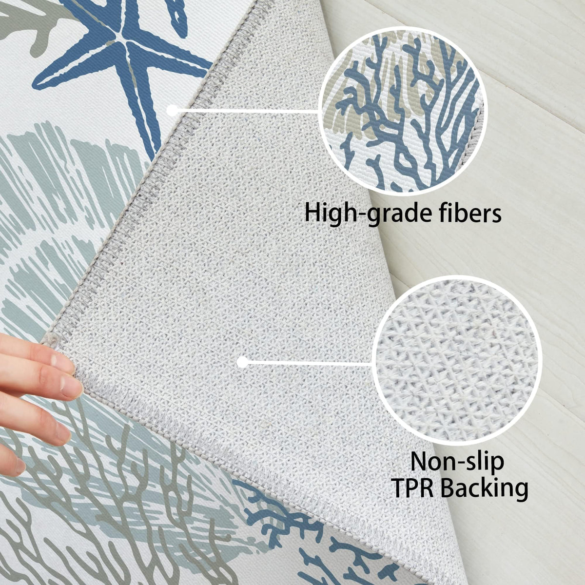 Tritard machine-washable rug makes quick refreshes easy in kitchens.