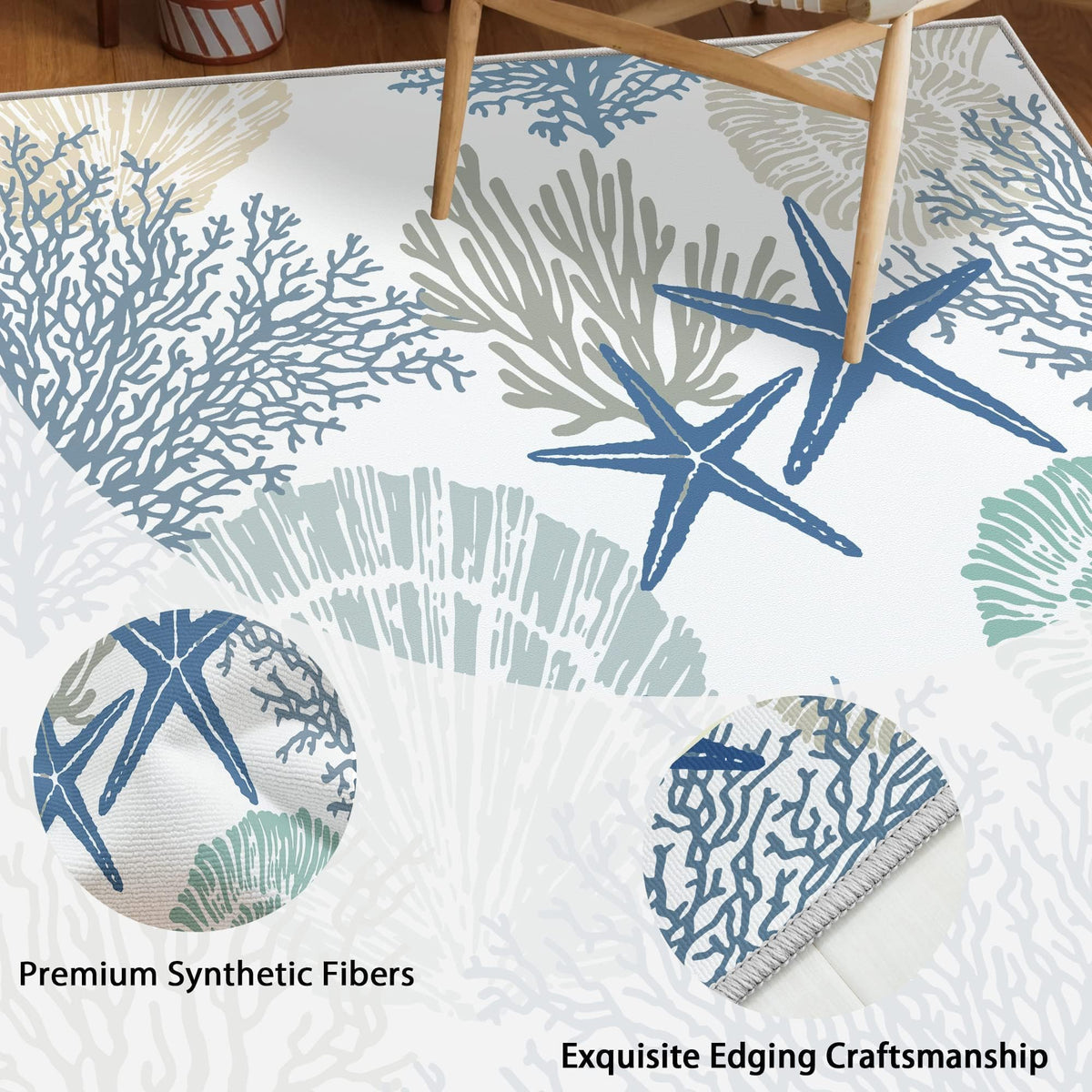 Tritard rug with non-slip backing helps keep hallways in place.