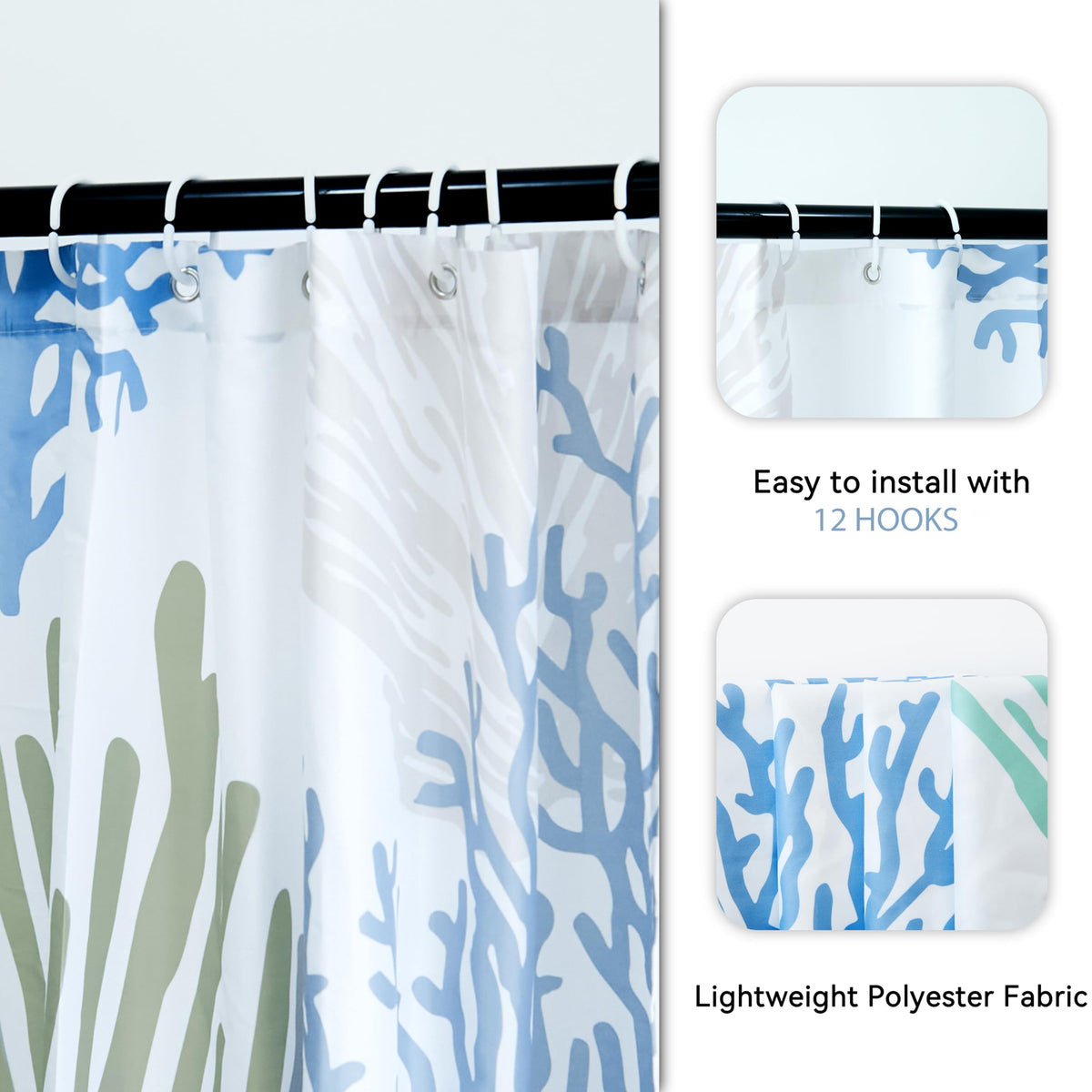 Tritard includes 12 rust-resistant hooks for easy setup.