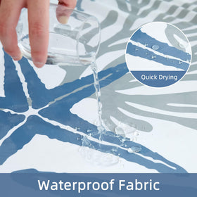 Tritard 72x72 shower curtain ideal for standard tubs.