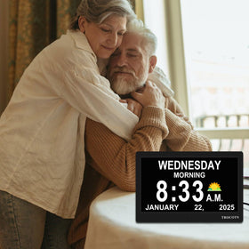 TROCOTN Dementia Clocks five-color display stays visible in varied light.