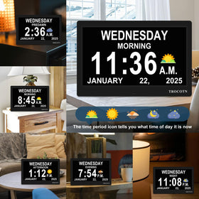 TROCOTN Dementia Clocks auto DST keeps time accurately overnight.