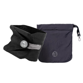 Trtl Pillow exterior wrap provides ergonomic neck support during flights.