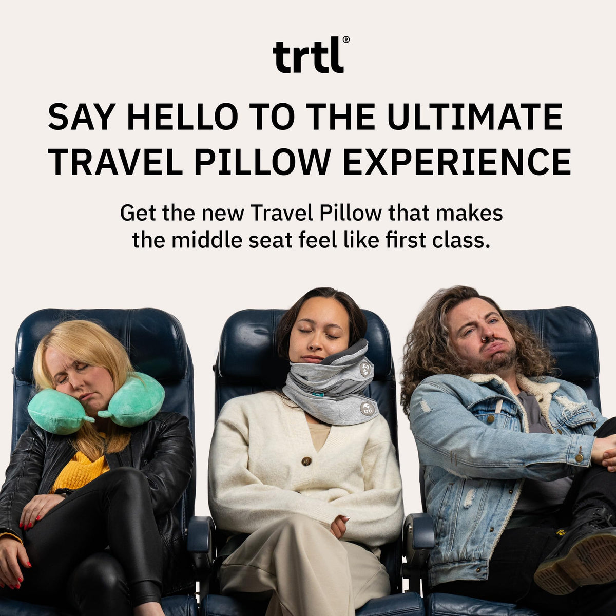 trtl Pillow Plus breathable mesh keeps you cool during long flights.