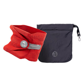 trtl Pillow red compact travel design for easy packing and comfort on the go