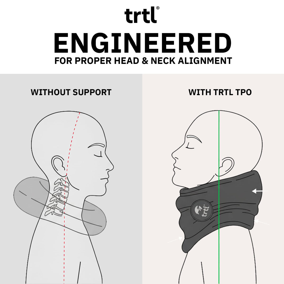 trtl Pillow red suitable for cars trains and planes