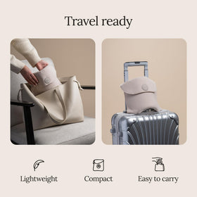 includes travel bag for easy packing with luggage