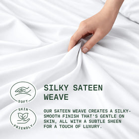 TRUE BAMBOO king pillowcases provide gentle skin touch for restful nights.