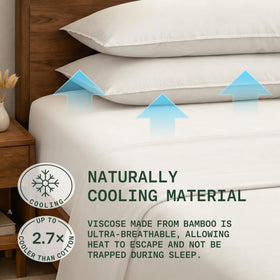 TRUE BAMBOO deep-pocket-fit sheets stay snug on 16-inch mattresses