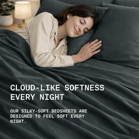 TRUE BAMBOO sheets show cooling breathable weave for hot sleepers all night comfort