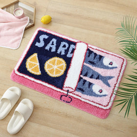 TRUEDAYS Sardine Can Bath Mat resists deformation after washes