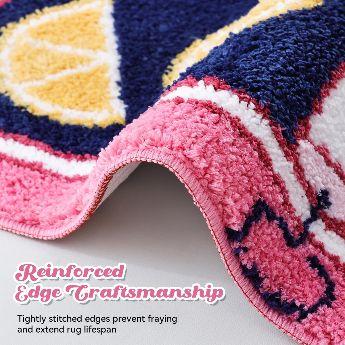 TRUEDAYS Sardine Can Bath Mat non-slip backing for safety on tile