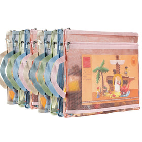TrueLux double-layer mesh pouch for organized toy and book storage.