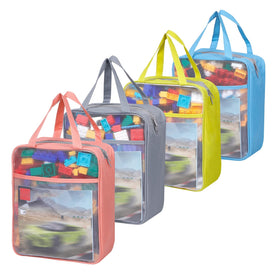 TrueLux mesh toy bag large see-through for easy toy visibility and quick cleanup