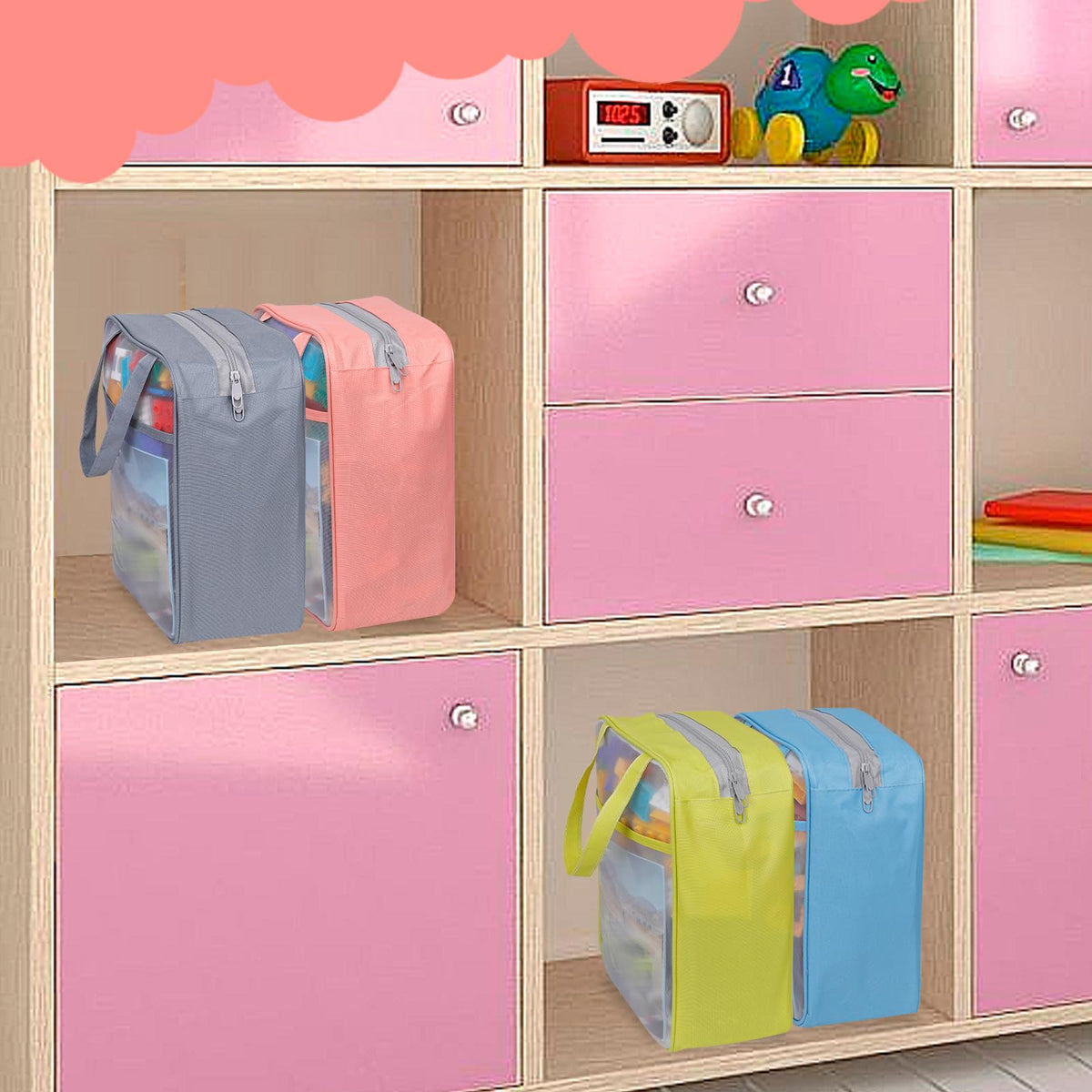 TrueLux storage bag for classroom keeps papers and toys sorted