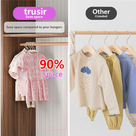 Trusir Kids Hangers non-slip notch preventing clothes from slipping off