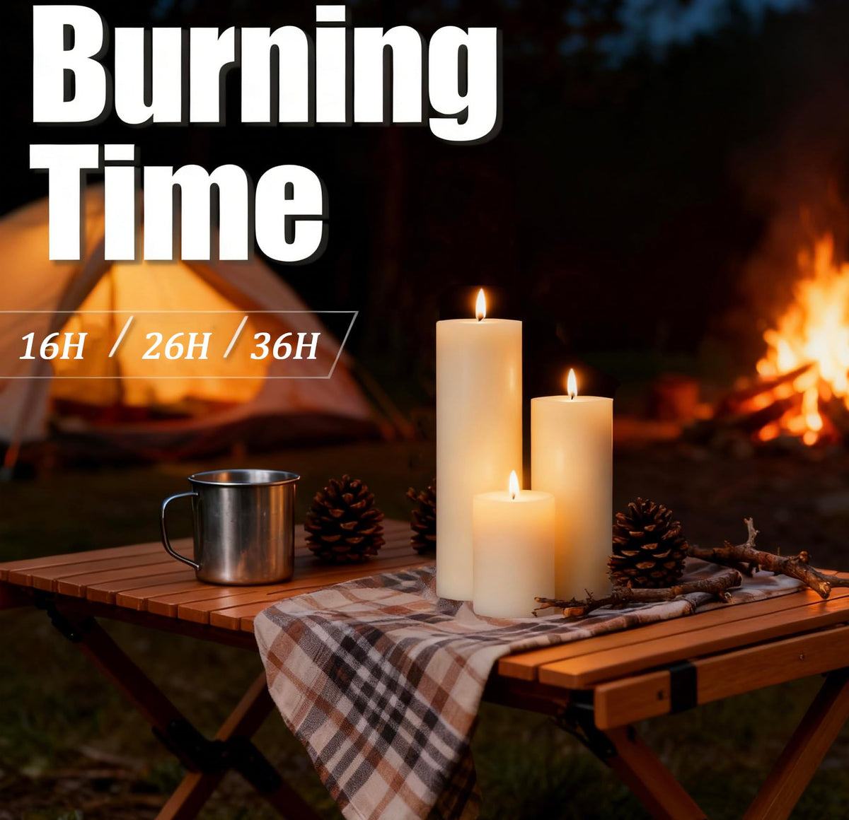 Trxvxo dripless ivory pillar candles deliver steady flame with minimal drips