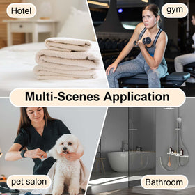 Trydow home spa setup with towel warmer bucket