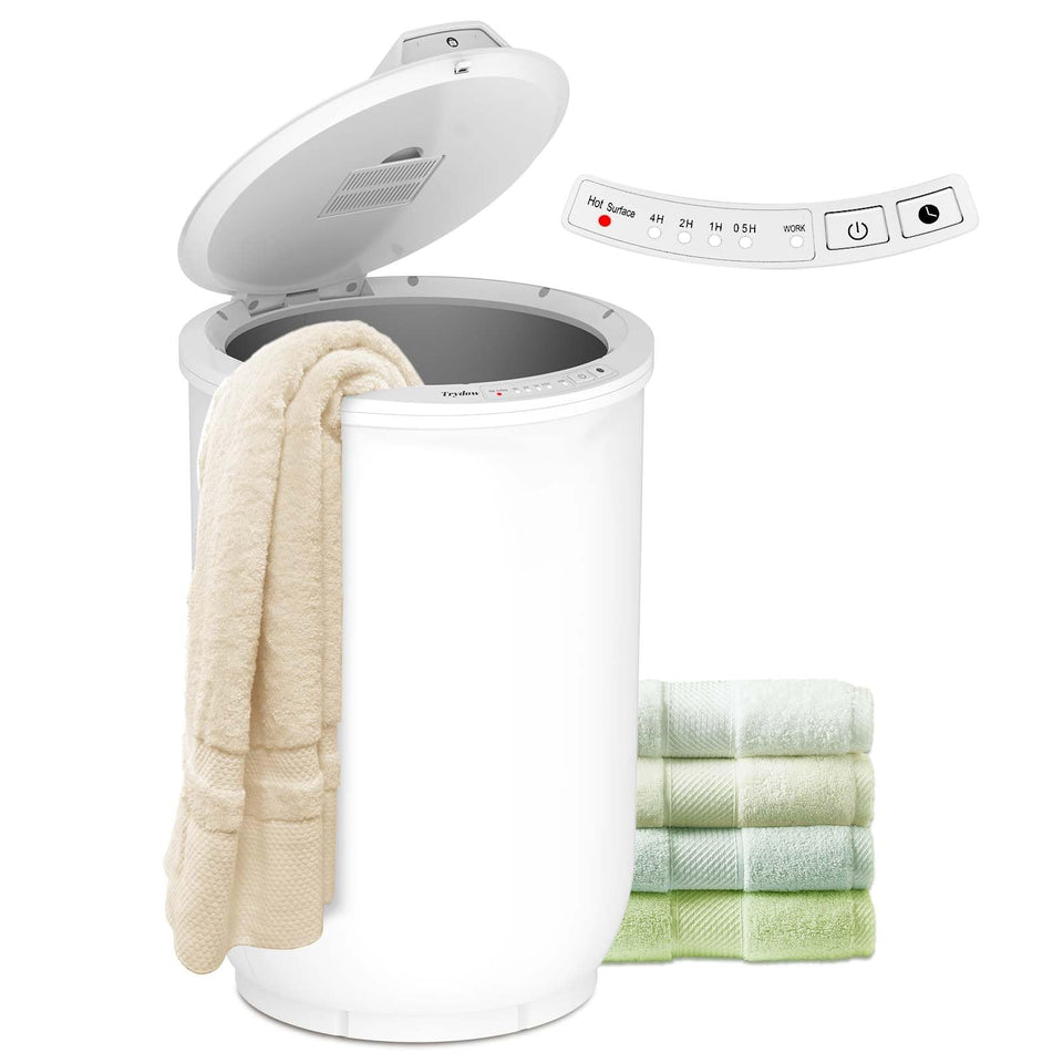 Trydow Ultra Large Towel Warmer Bucket front view showing spacious capacity