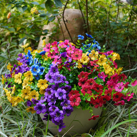Trytuny porch display with realistic faux florals