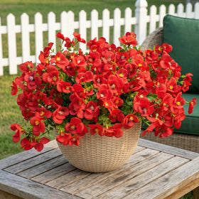 trytuny artificial flowers outdoor red bundle with vibrant porch decor use case