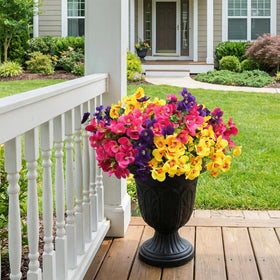 Trytuny red rose bundle provides instant color in planters without maintenance
