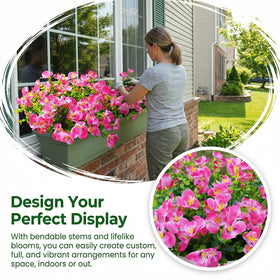Trytuny rose red outdoor flowers endure rain and snow without fading.