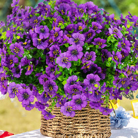 trytuny purple artificial flowers in window box brighten spaces without watering