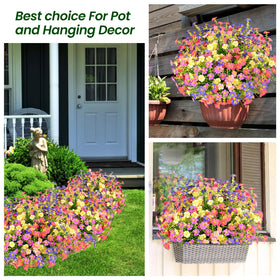 trytuny artificial plants arranged for window box garden decor