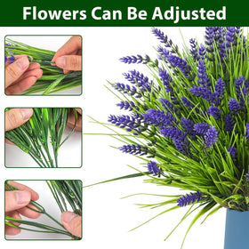trytuny outdoor lavender faux blooms brightening balcony with UV resistant finish