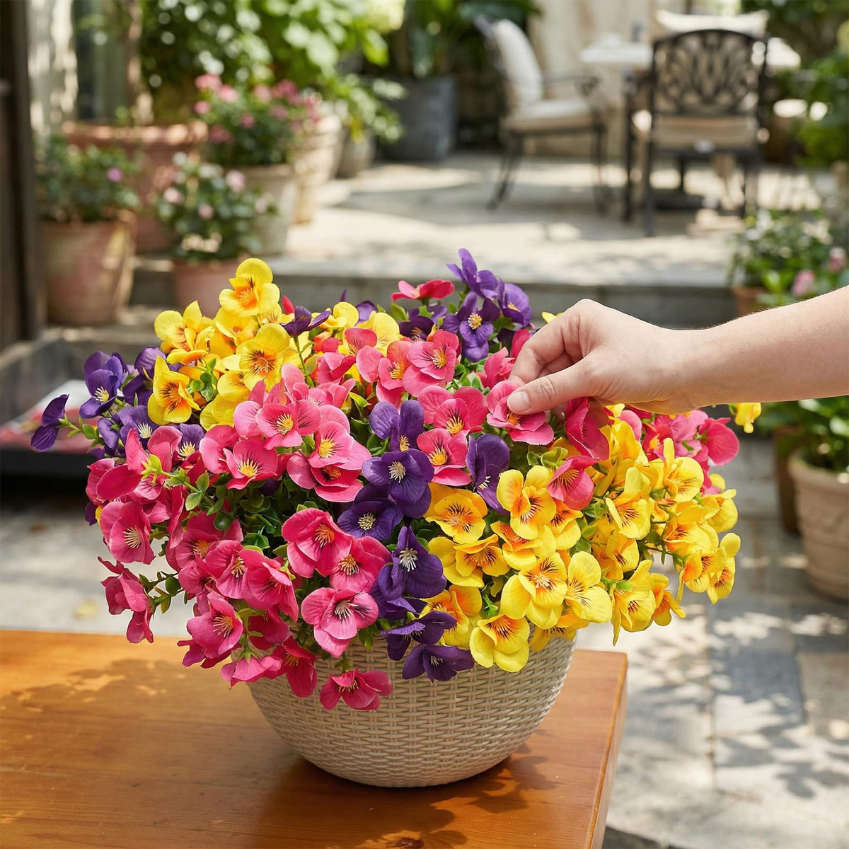Trytuny no-maintenance artificial-flowers save time and effort
