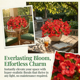 trytuny no-maintenance flowers red bundle ready for container placement