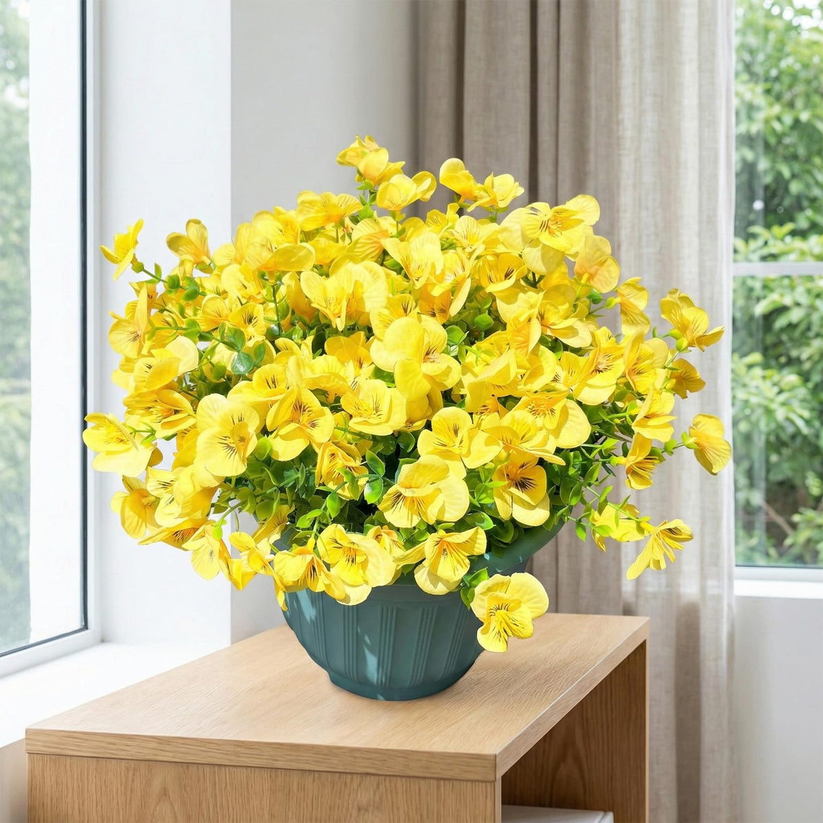 Trytuny outdoor decor flowers provide year-round color with zero maintenance.