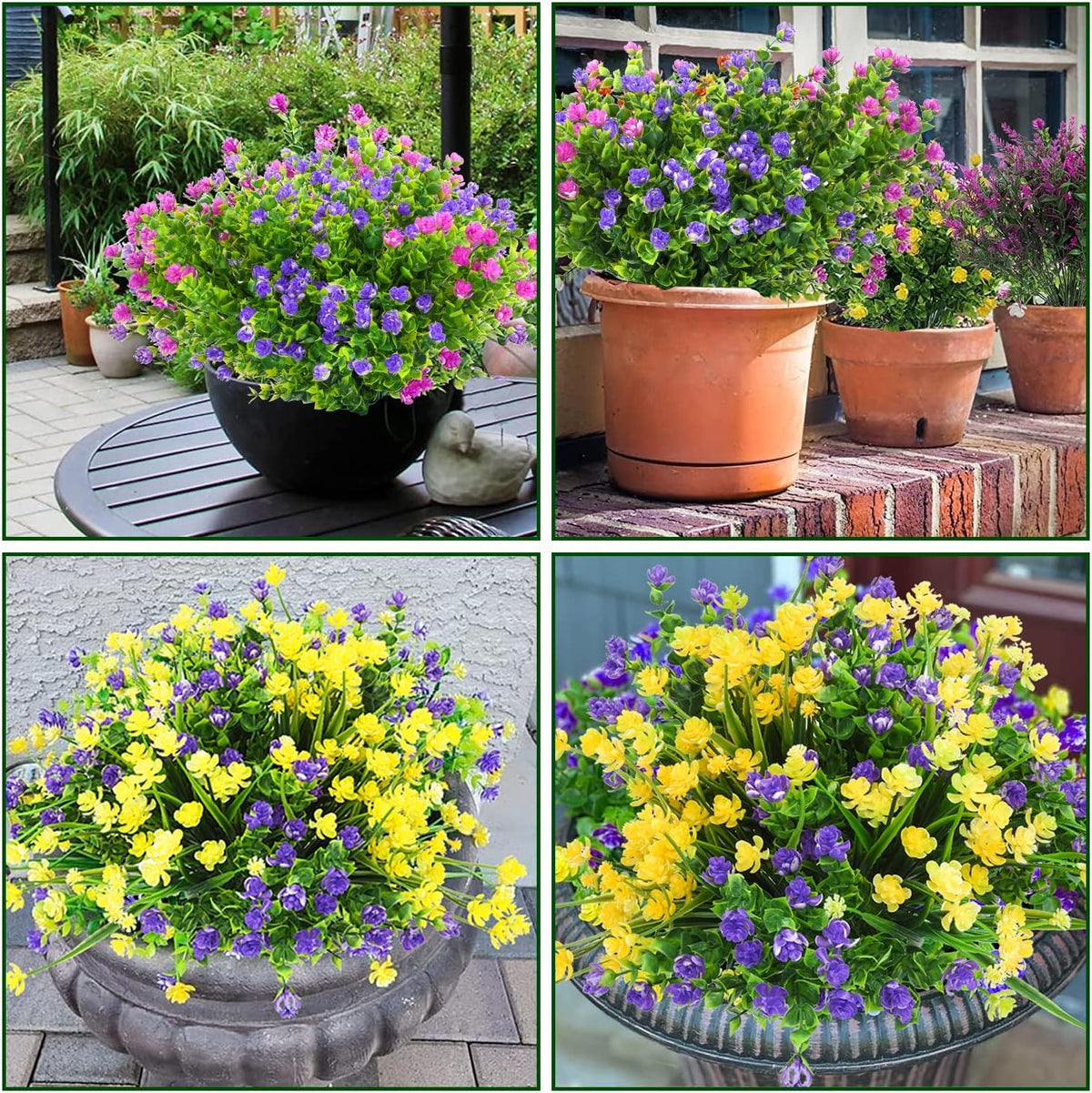 trytuny outdoor decor by front door shows all-season lavender bloom