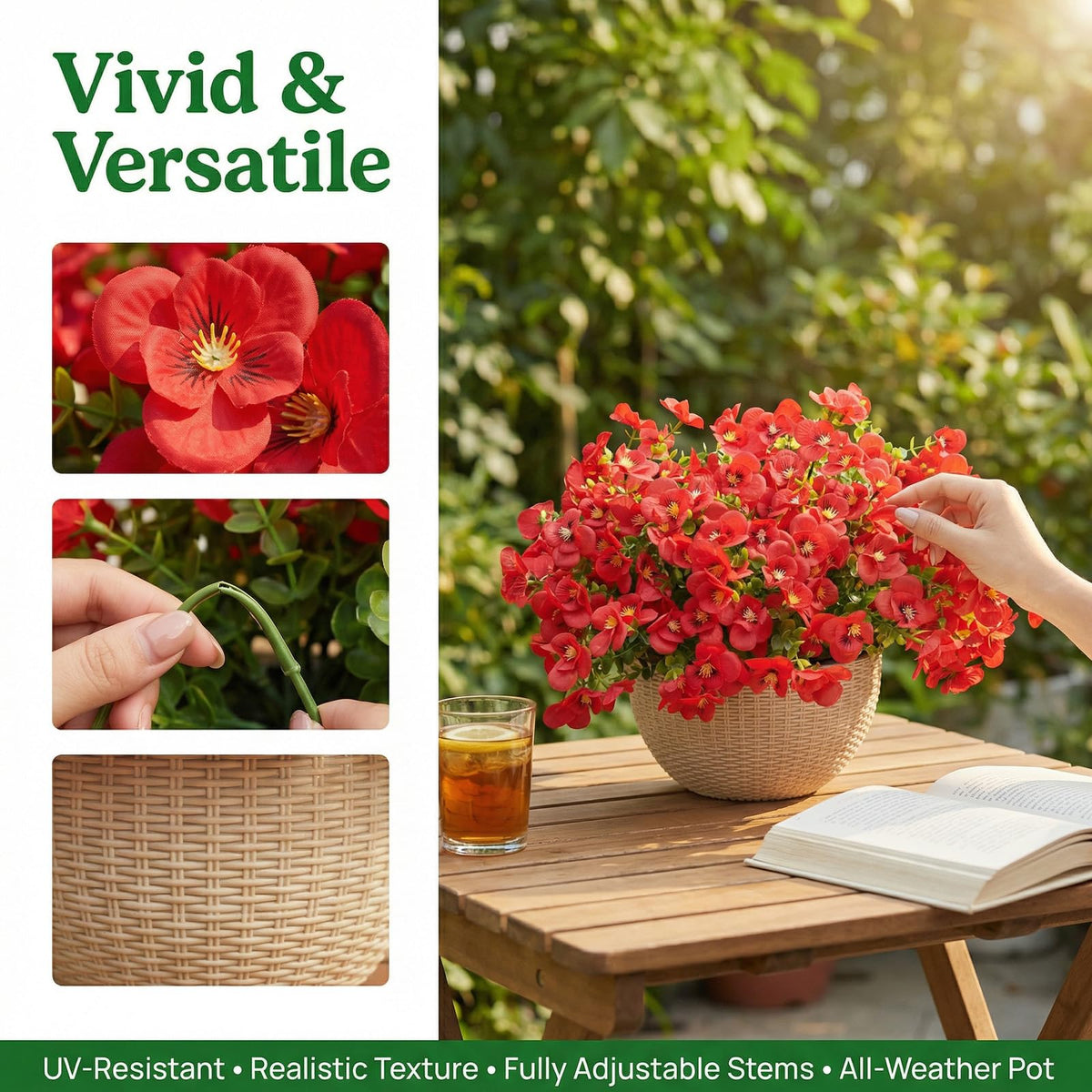 trytuny porch decor outdoor red bundle for entryway display