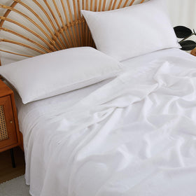 Tseapeni natural linen texture highlights durability and easy care